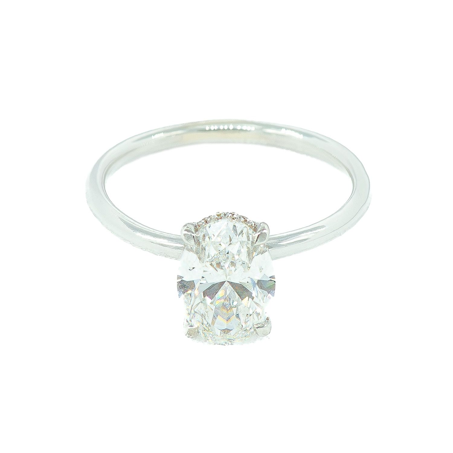 2CT OVAL LAB GROWN E/VS1