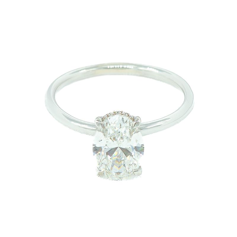 2CT OVAL LAB GROWN E/VS1