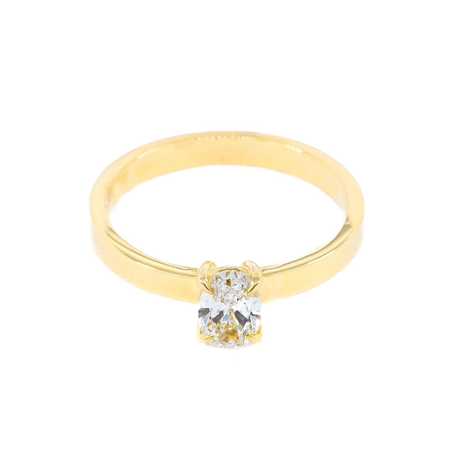 0.52CT OVAL LAB-GROWN D/VVS