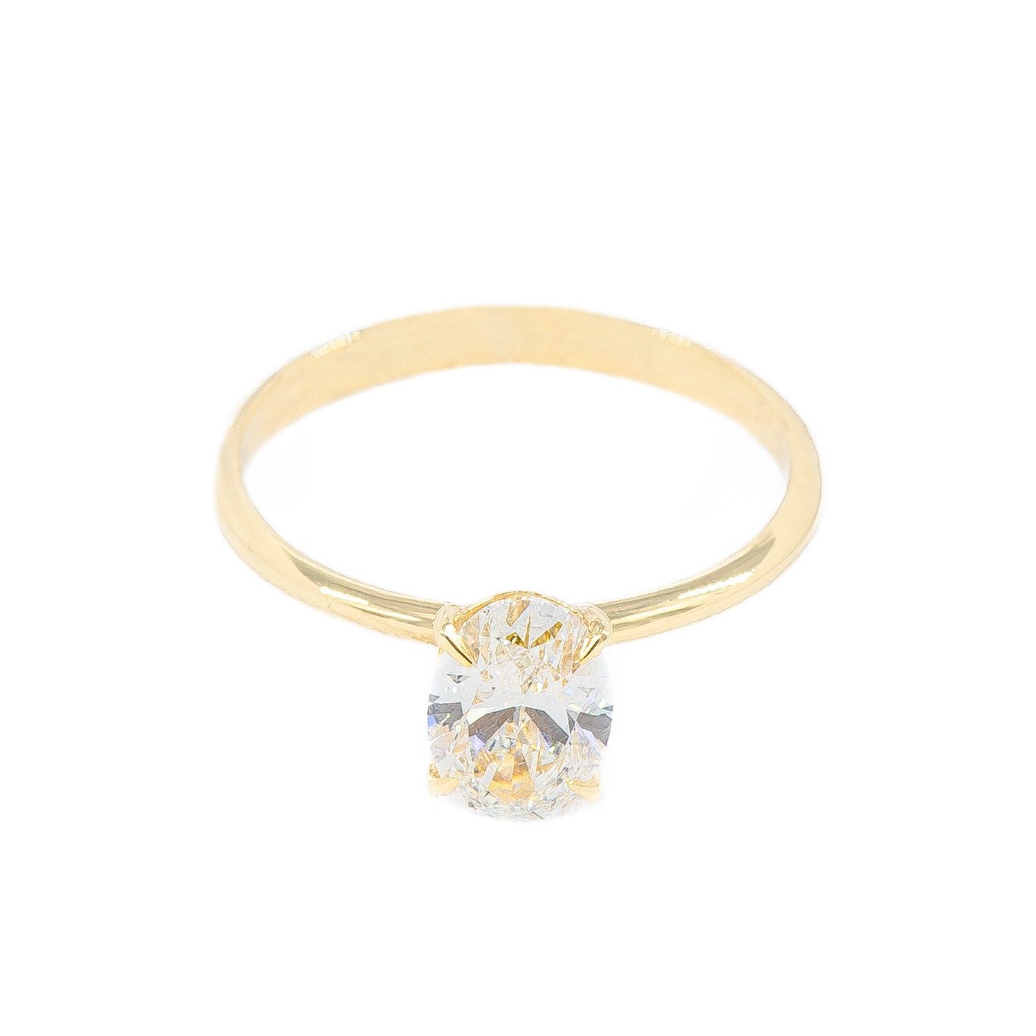 1.06CT OVAL LAB-GROWN F/VVS