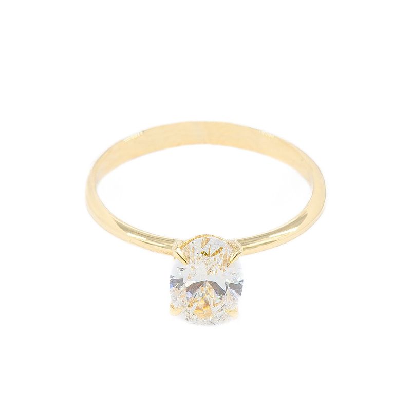 1.06CT OVAL LAB-GROWN F/VVS