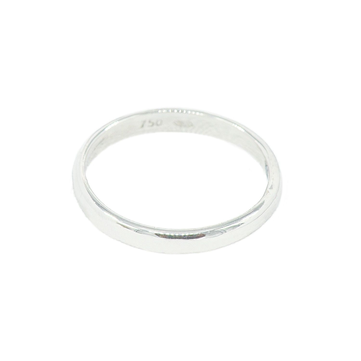 18K White Gold Band