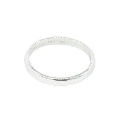 18K White Gold Band