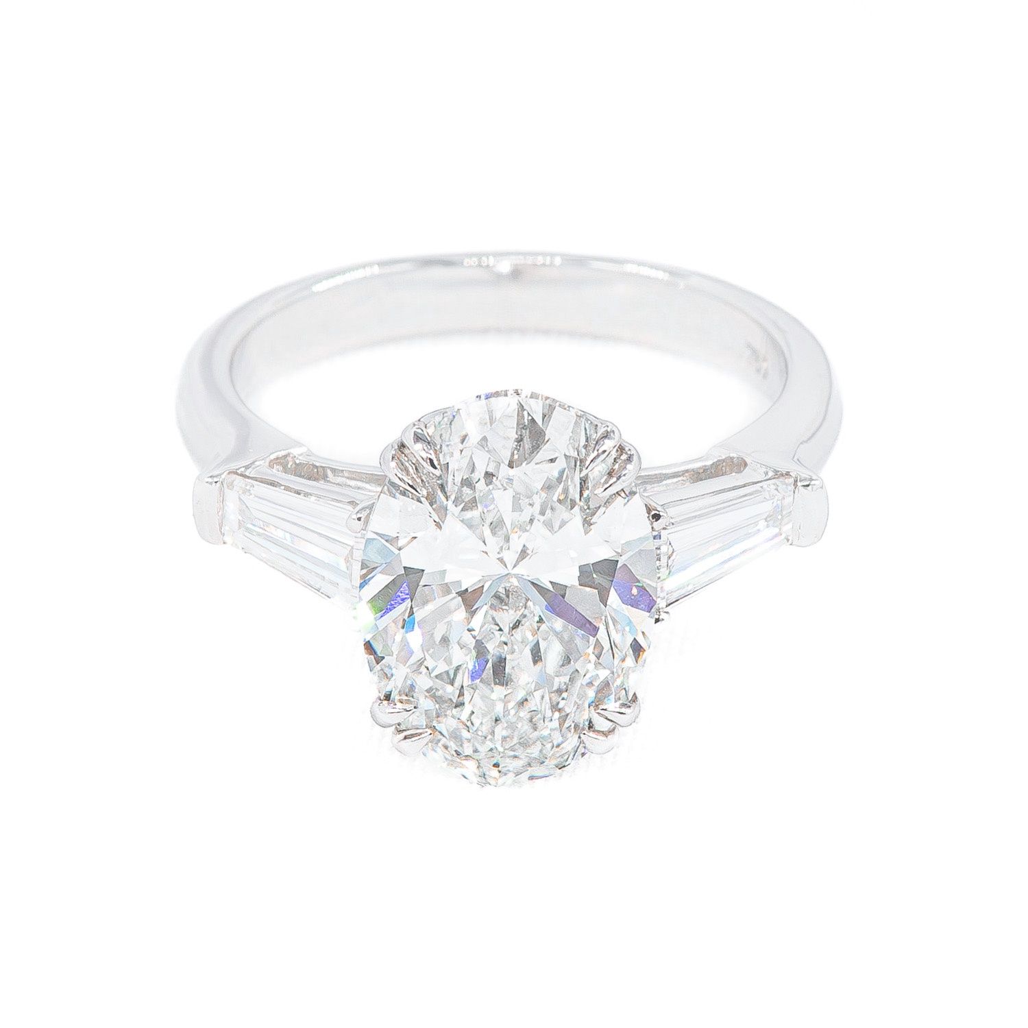 5.00CT OVAL LAB-GROWN G/VS