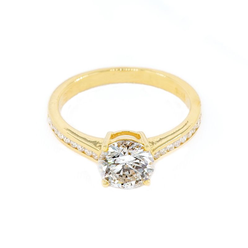 1.52CT NATURAL-GROWN ROUND G-H/SI