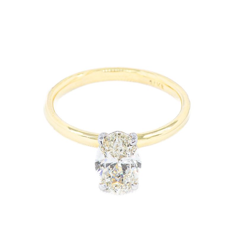 1.51CT OVAL NATURAL-GROWN K/SI2