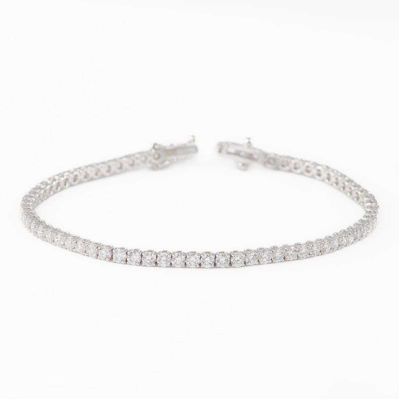 4.13CT LAB-GROWN TENNIS BRACELET