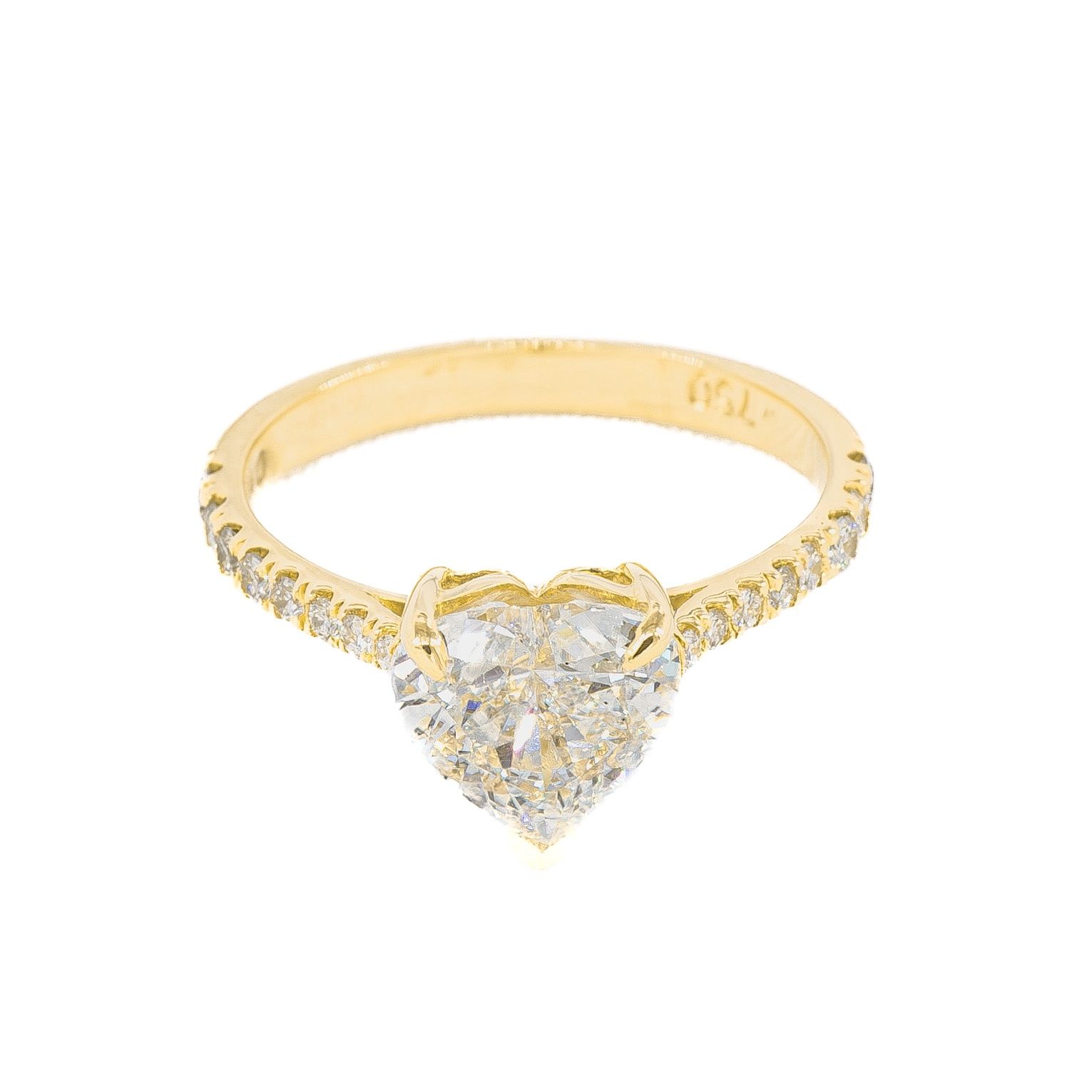 2.04CT LAB-GROWN HEART D/VS2