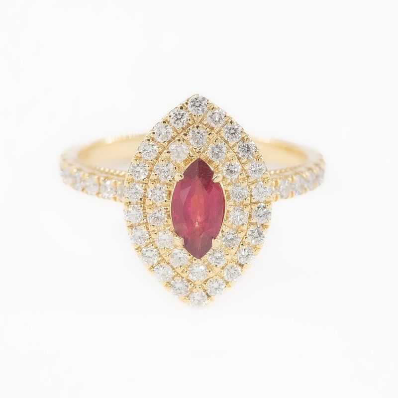 0.65CTNATURAL-GROWN MARQUISE RUBY