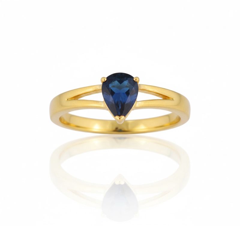 0.80CT NATURAL-GROWN PEAR-DROP SAPPHIRE