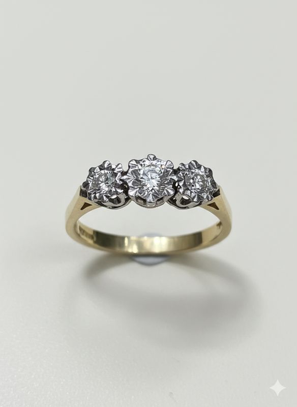 0.30CT NATURAL-GROWN ROUND G-H/SI