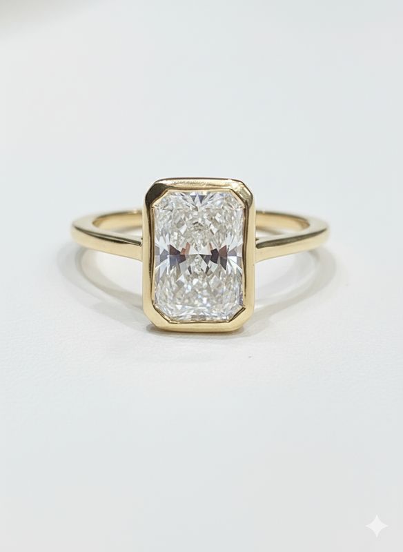 2.54CT BEZEL RADIANT LAB-GROWN F/VS1