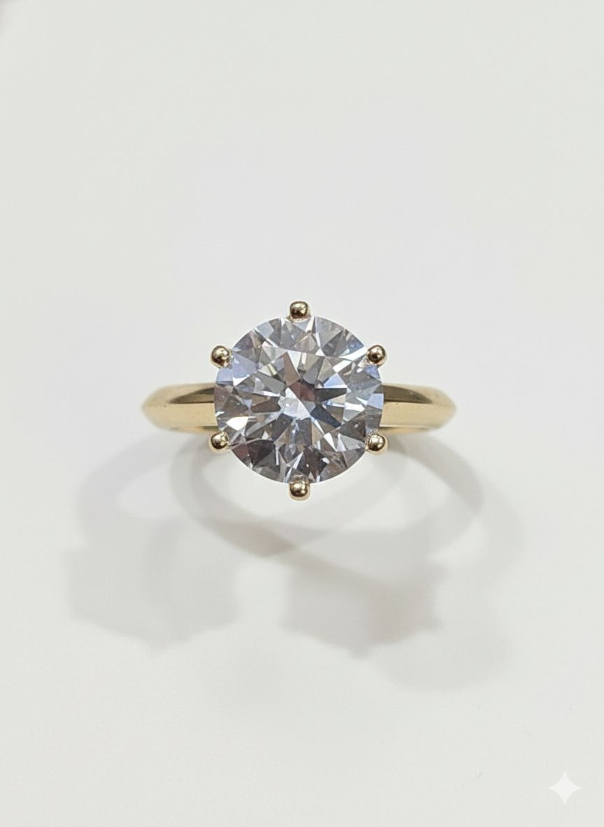 4.10CT ROUND LAB-GROWN F/VS2