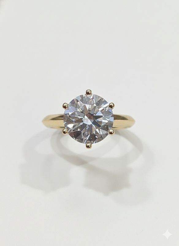 4.10CT ROUND LAB-GROWN F/VS2