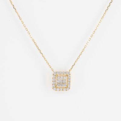 DIAMOND NECKLACE (NATURAL)D0.42CT