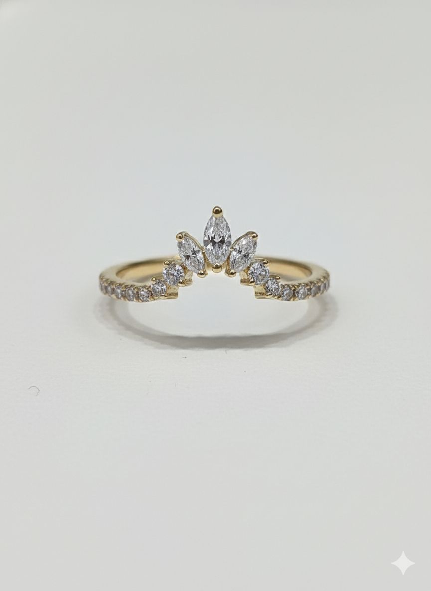 0.50CT LAB-GROWN MARQUISE E-F/VS