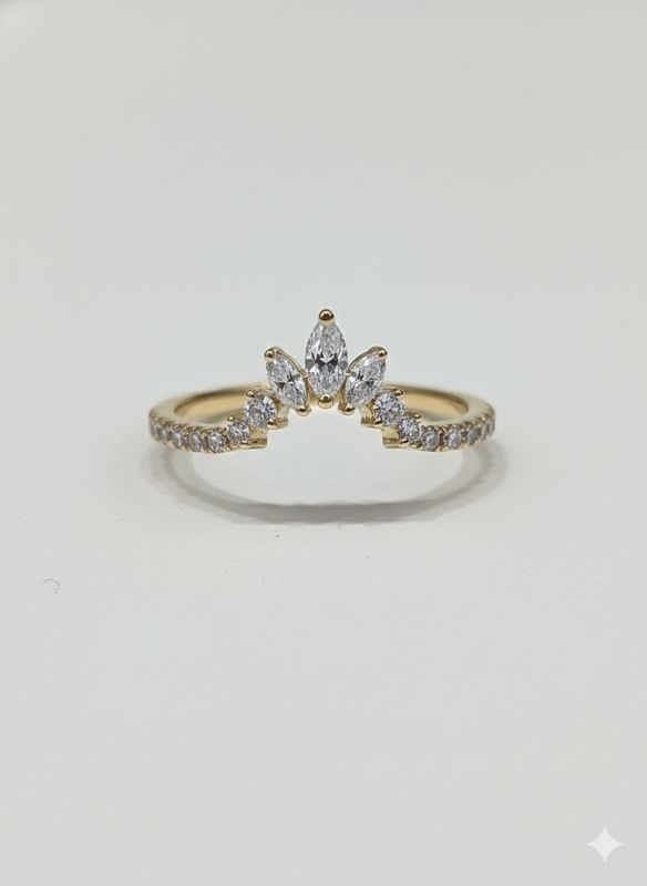 0.50CT LAB-GROWN MARQUISE E-F/VS