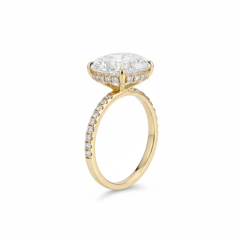 2.01CT LAB-GROWN OVAL E/VS1