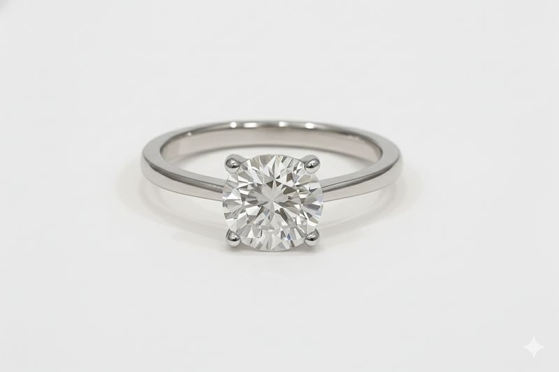 1.04CT LAB-GROWN ROUND F/VS1