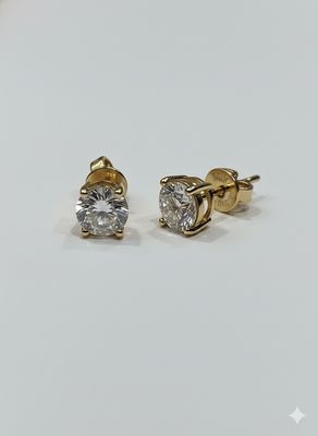 Natural Diamond Earrings