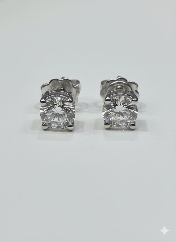DIAMOND  STUD EARRING  LAB GROWN