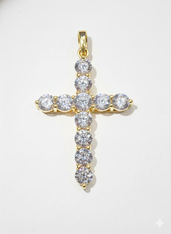 3.58CT LAB-GROWN CROSS