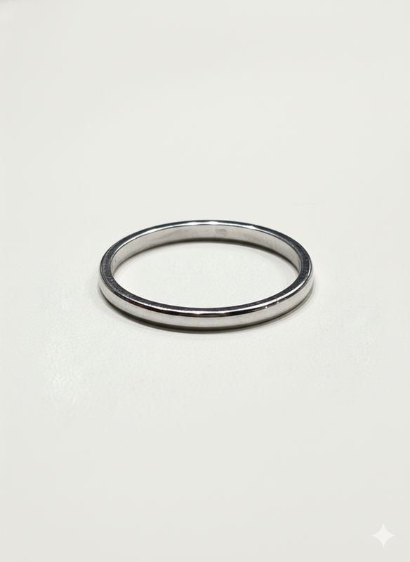 14K WHITE GOLD BAND