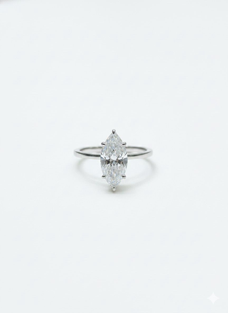 2.02CT LAB-GROWN MARQUISE F/VS1