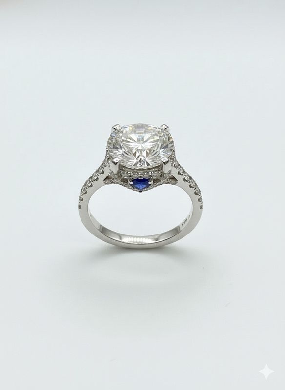 3.00CT LAB-GROWN ROUND F/VVS