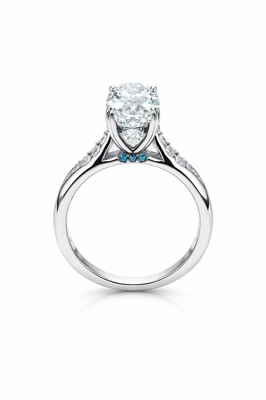 3.03CT LAB-GROWN OVAL F/VVS2 (BLUE TOPAZ)