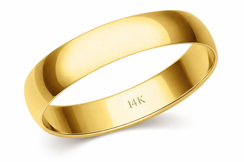6.35MM 14K YELLOW GOLD BAND