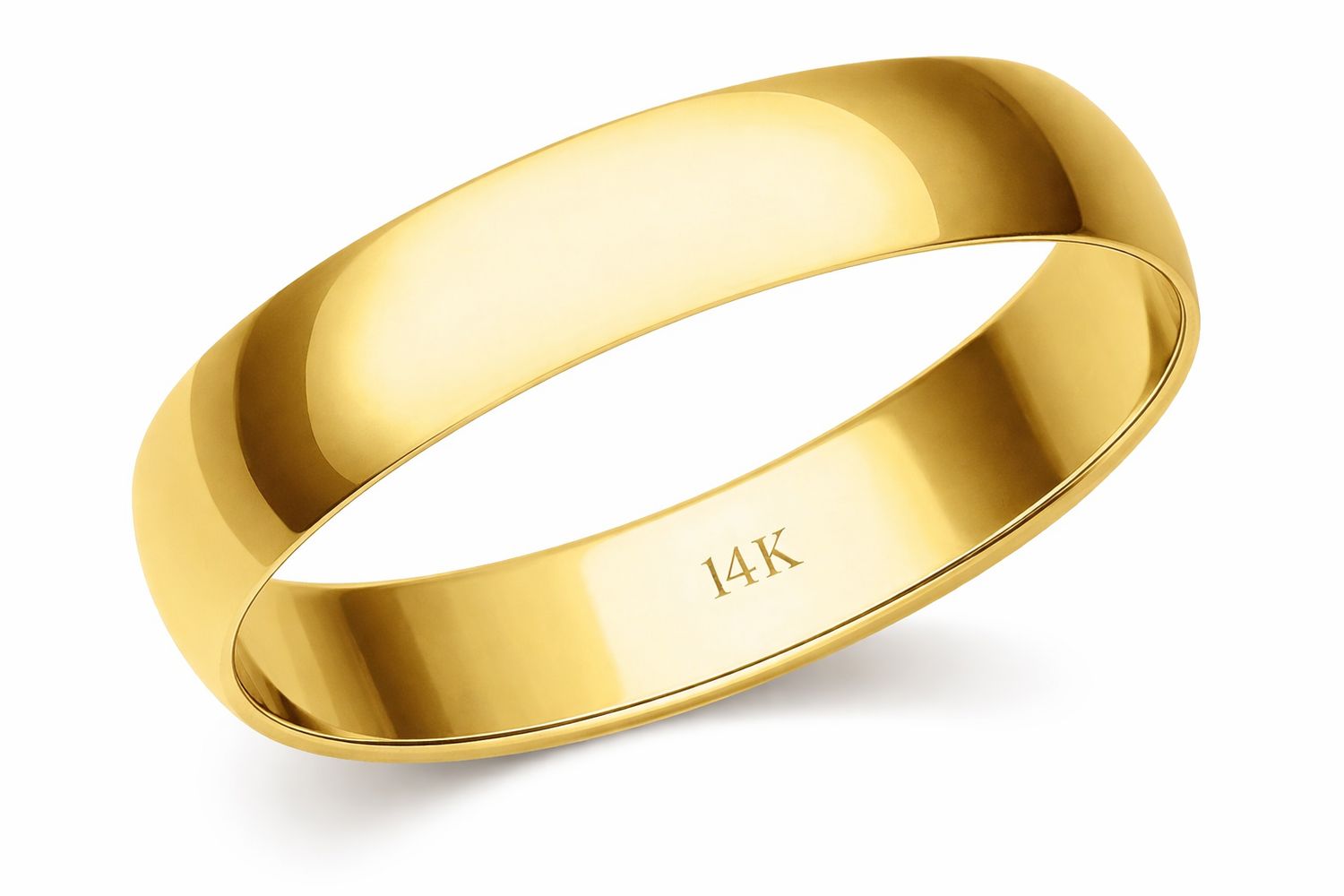 5.00MM 14K YELLOW GOLD BAND