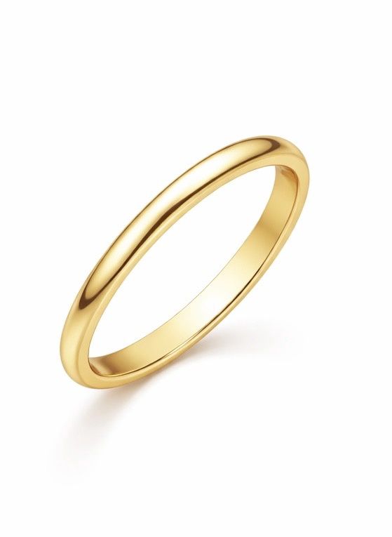 2.35MM 14K YELLOW GOLD BAND
