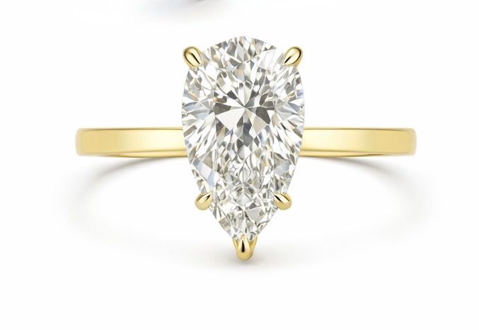 3.01CT LAB-GROWN PEAR F/VVS2