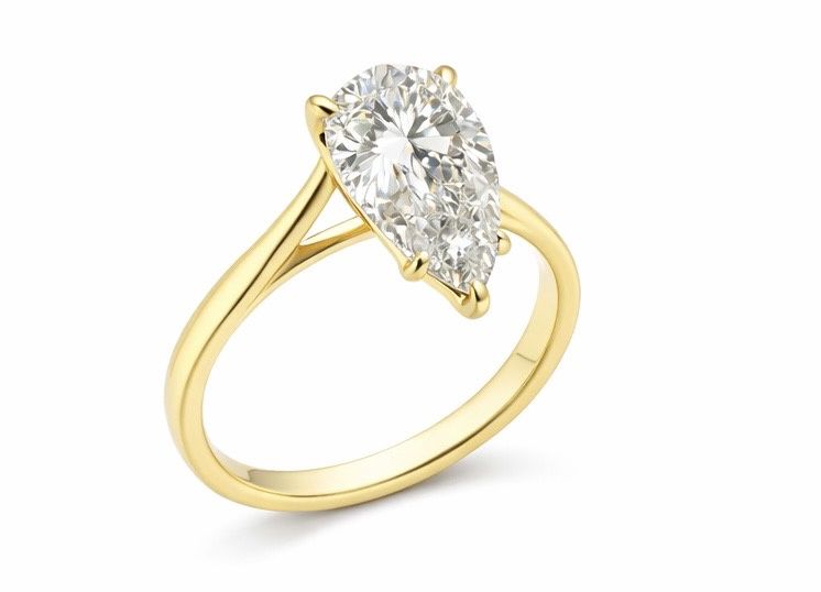 3.01CT LAB-GROWN PEAR F/VVS2