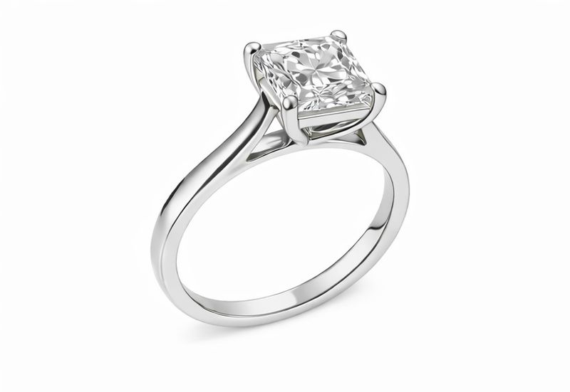 2.01CT LAB-GROWN PRINCESS F/VS1 (WEDDING BAND)