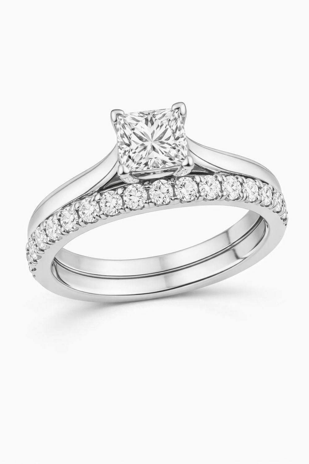 2.01CT LAB-GROWN PRINCESS F/VS1 (WEDDING BAND)