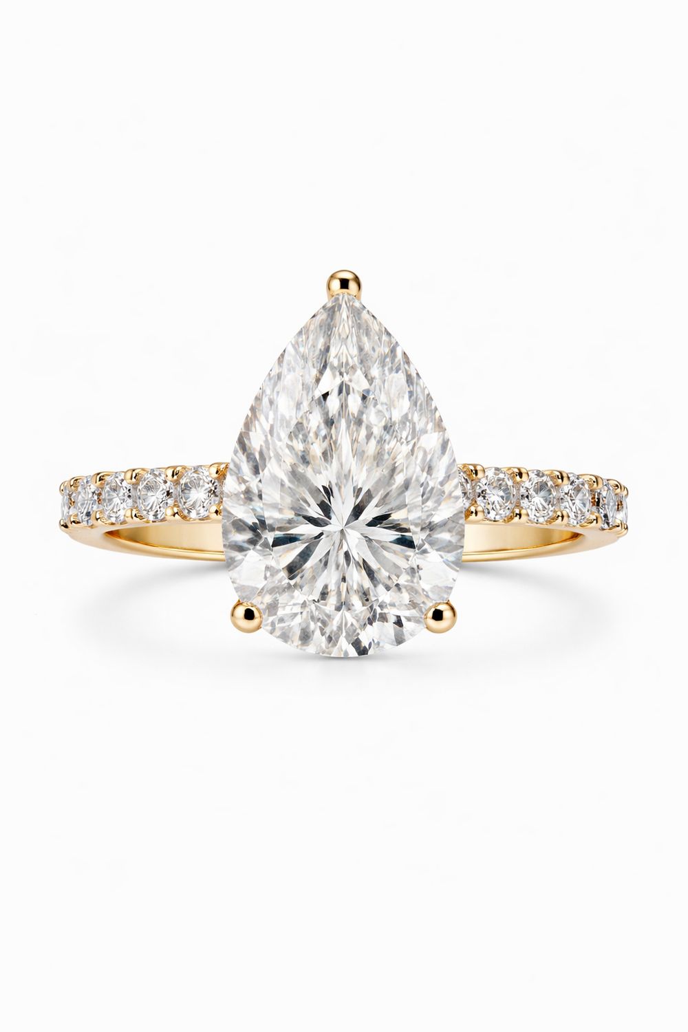 2.51CT LAB-GROWN PEAR-DROP F/VS1 with BLUE TOPAZ