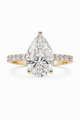 2.51CT LAB-GROWN PEAR-DROP F/VS1 with BLUE TOPAZ