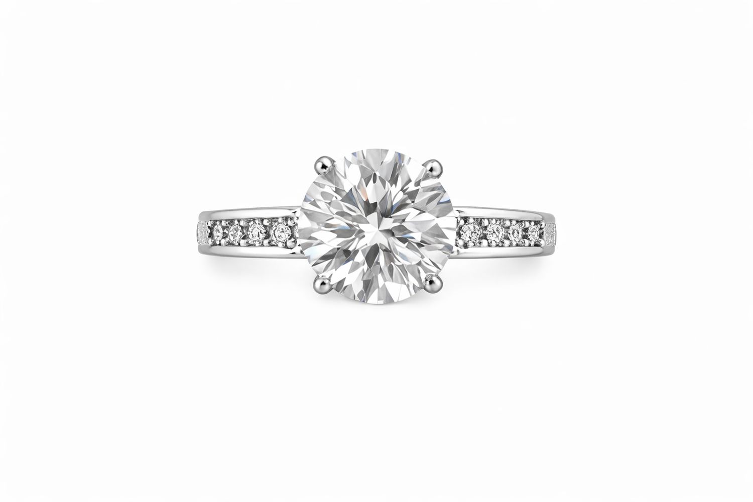 3.03CT LAB-GROWN ROUND CUT F/VVS2