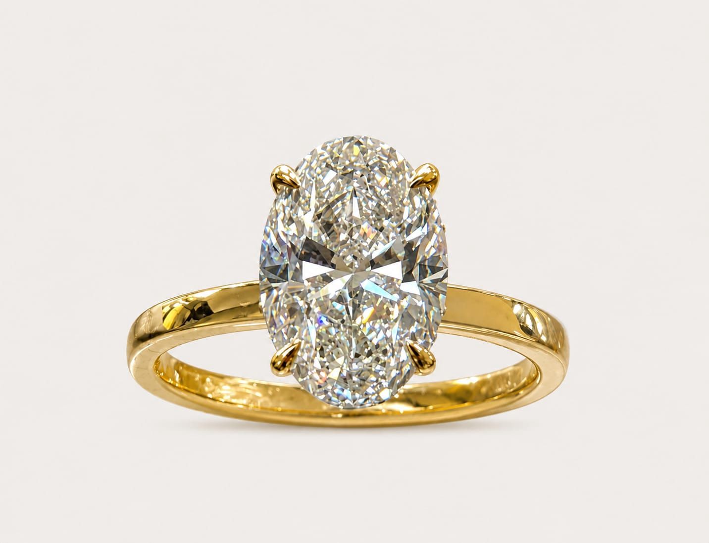2.69CT LAB-GROWN OVAL F/VS1