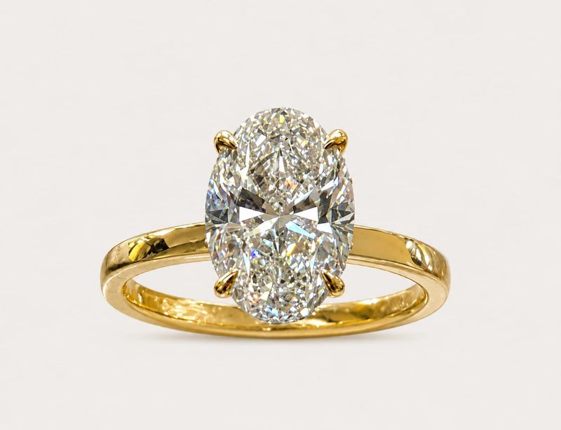 2.69CT LAB-GROWN OVAL F/VS1