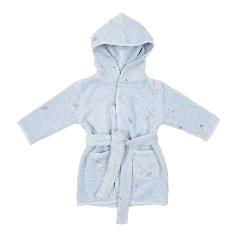 Little Dutch - Badjas geborduurd Pure Blue