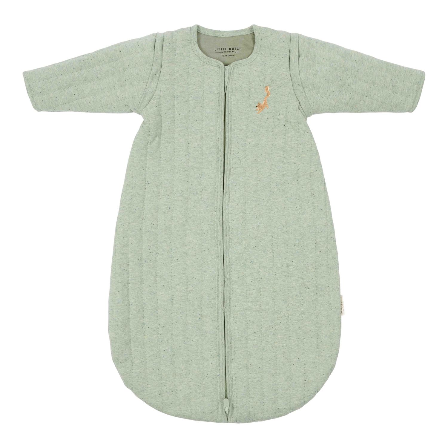Little Dutch - Slaapzak winter quilted nappie melange Pure Sage