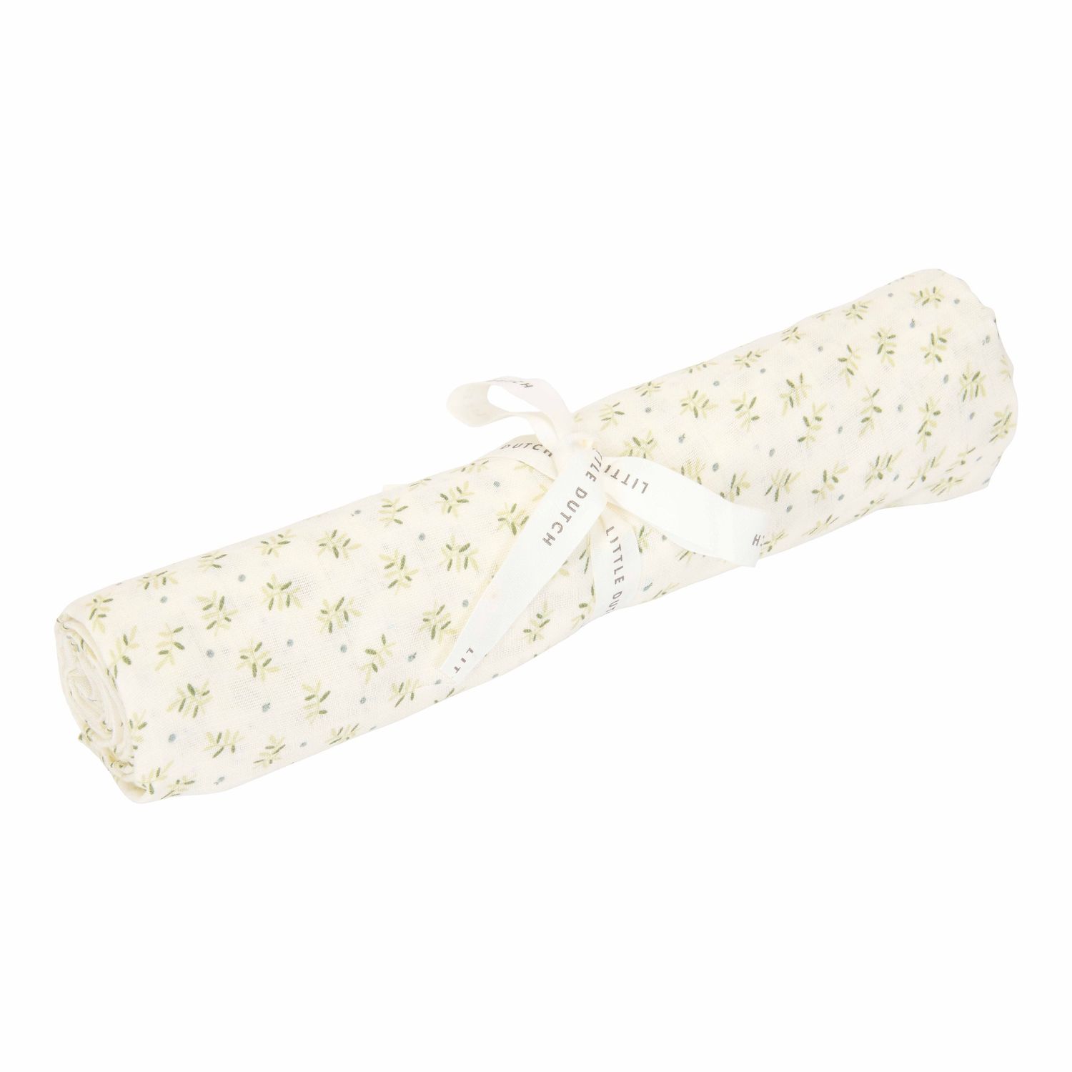 Little Dutch - Swaddle doek 120 x 120 Blueberry Leaves