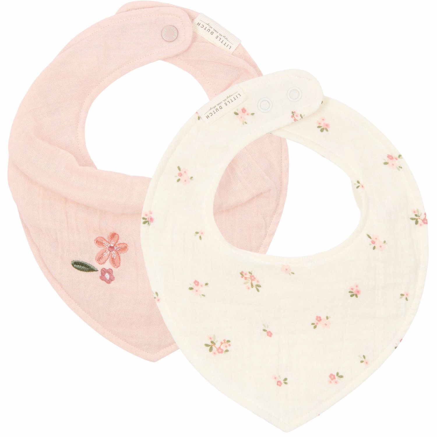 Little Dutch - Bandana slab set van 2 Fairy Blossom/Pure Blossom