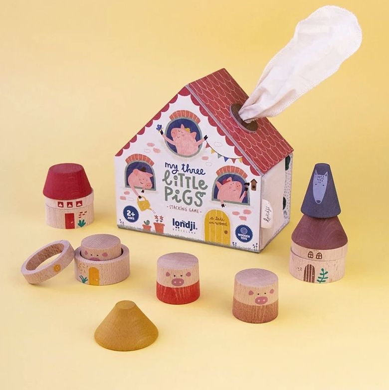 Londji - Wooden Toys - My 3 Little Pigs