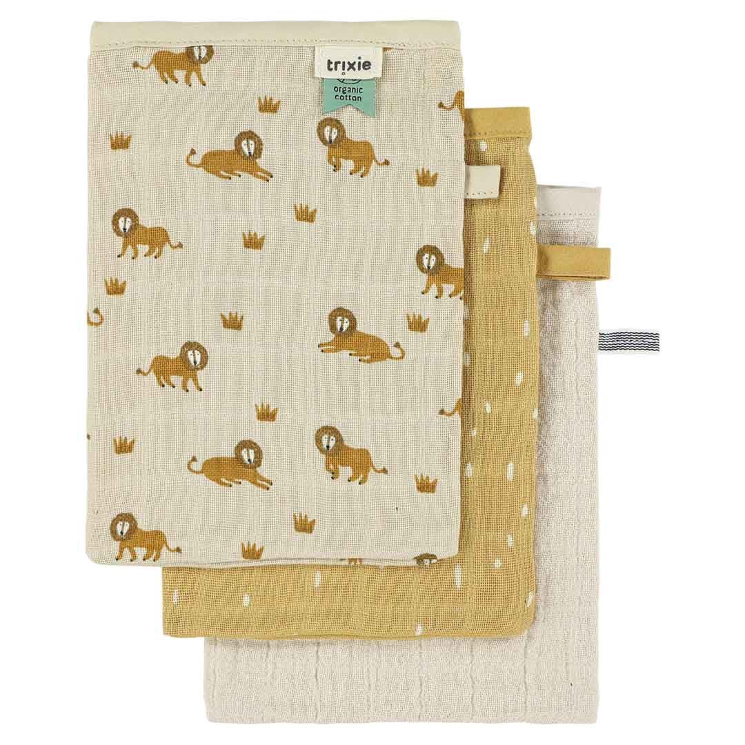 Trixie - Tetra washandjes 3-pack mix - Lively Lion