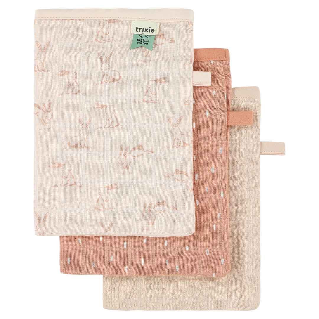 Trixie - Tetra washandjes 3-pack mix - Rosy Rabbit
