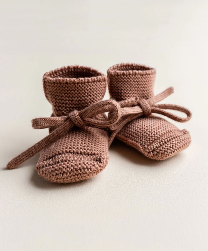 Hvid - booties terracotta